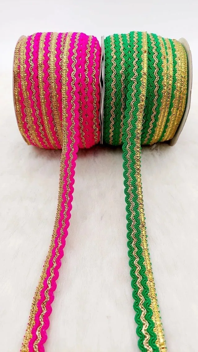 Ready zari border rolls (assorted designs)