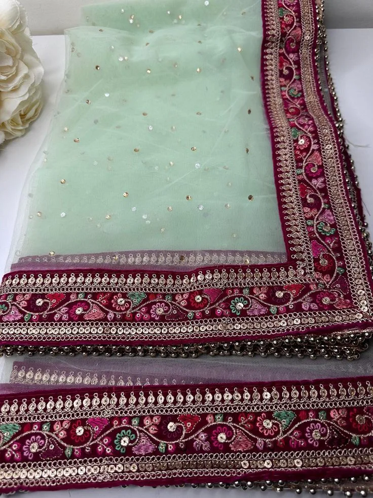 Dupatta zari work (per piece)